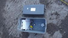CARAVAN MOTORHOME BOAT LEISURE BATTERY BOX WITH FUSED CHARGER 12V