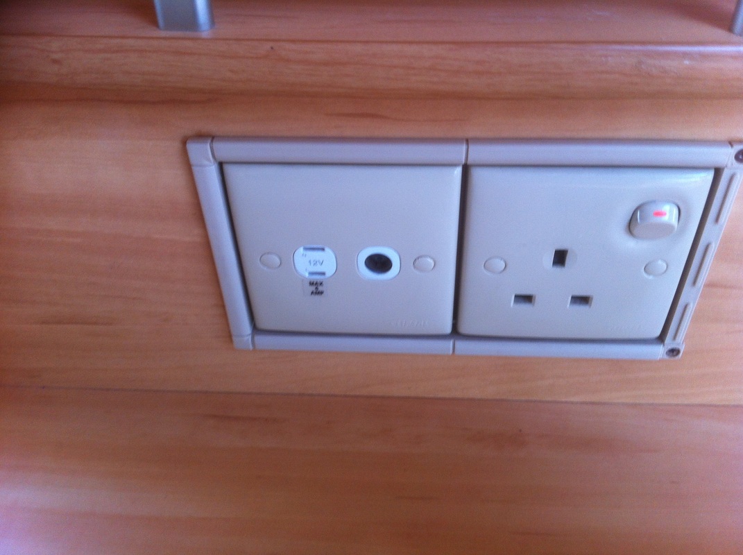 Second hand caravan switches and sockets