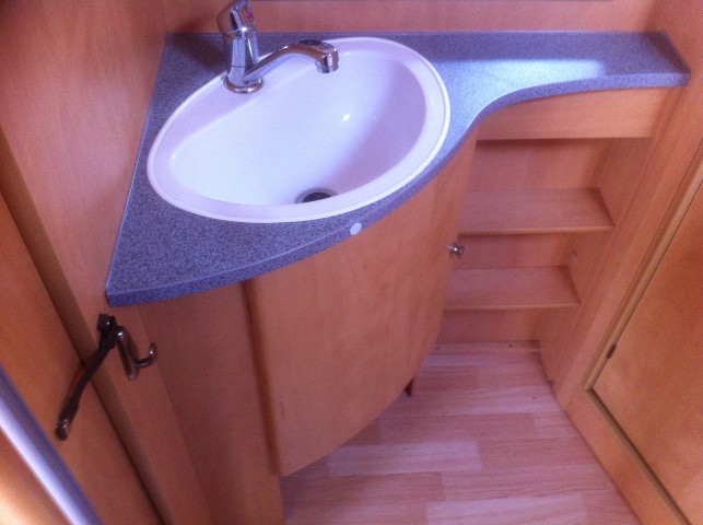 Caravan bathroom vanity sink