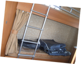 Elddis caravan bunk bed and ladder